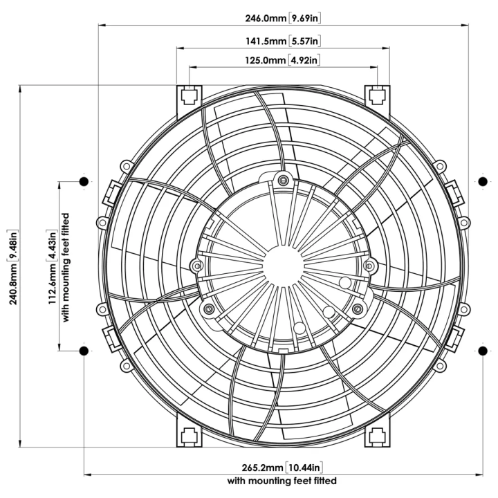 Wentylator Davies Craig Thermatic® 9" 229mm 12V | kutysilnik.pl