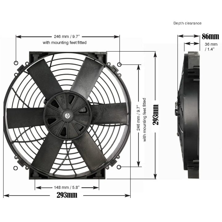Wentylator Davies Craig Thermatic® 12" 305mm 12V | kutysilnik.pl
