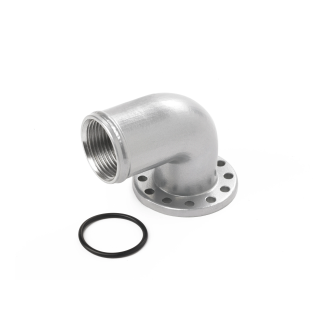 Davies Craig EWP® Alloy 90° Elbow Flange Adapter: 38mm (1 1/2") Hose Barb With Female -16AN ORB | kutysilnik.pl