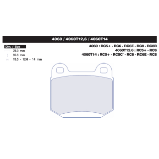 Klocki CL Brakes 4060 RC5 RC6 RC6E RC8 RC8R | kutysilnik.pl