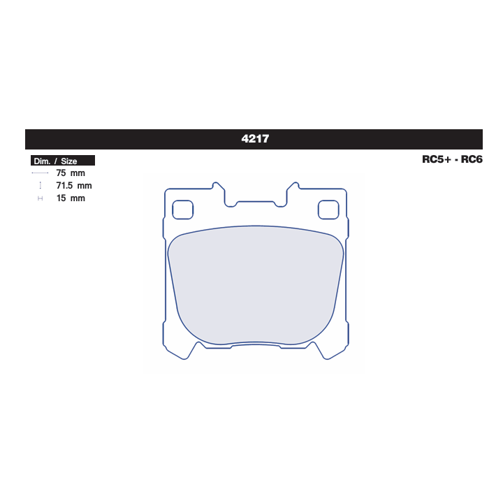 Klocki CL Brakes 4217 RC5 RC6 | kutysilnik.pl