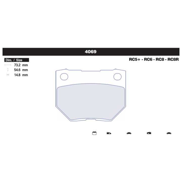 Klocki CL Brakes 4069 RC5 RC6 RC8 RC8R | kutysilnik.pl