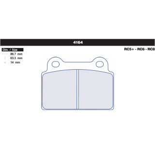 Klocki CL Brakes 4164 RC5 RC6 RC8 | kutysilnik.pl